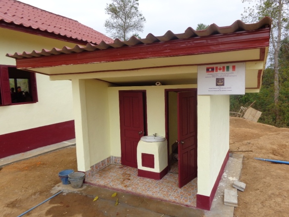 Funds for the Katang Xieng School Toilets were graciously donated by Ink For Charity, Peter Gorham and Doug Byers, both from the Rotary Club of Whitby Sunrise.